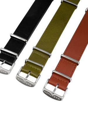 Marathon 22mm Leather NATO Strap