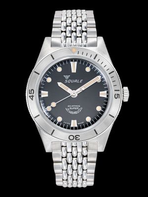 Super-Squale Black Dive Watch - Bracelet