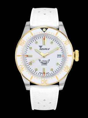 Squale 1545 White Rubber Dive Watch