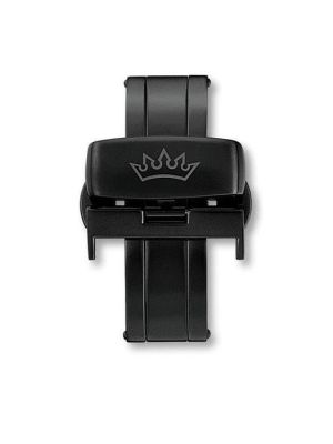 Delma Black Butterfly Deployant Clasp 20mm