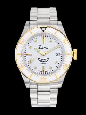 Squale 1545 White Bracelet Dive Watch