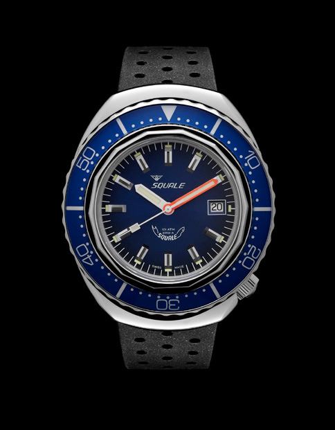Squale 101 atmos 2002 Professional Dive Watch - Blue Polished