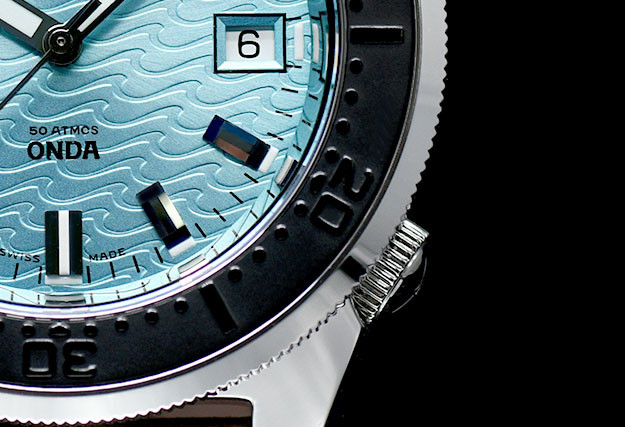 Squale 50 atmos 1521 Dive Watch - Onda Azzurro Black
