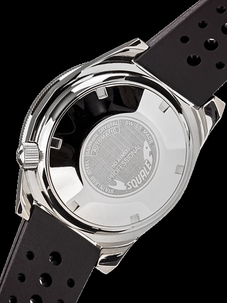 Squale 50 atmos 1521 Dive Watch - Onda Azzurro Black