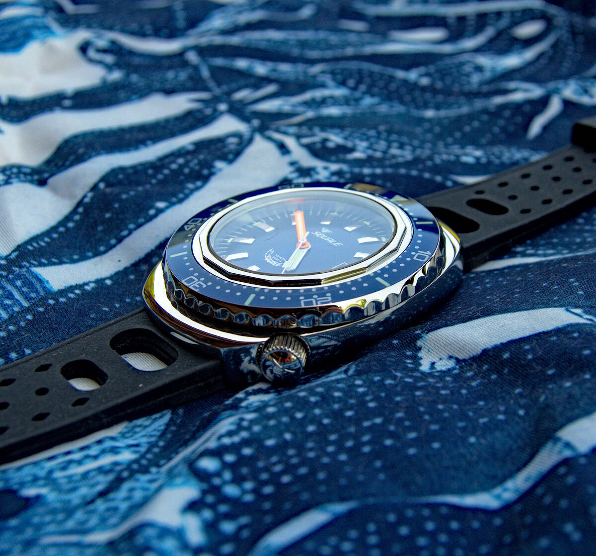 Squale 101 atmos 2002 Professional Dive Watch - Blue Polished
