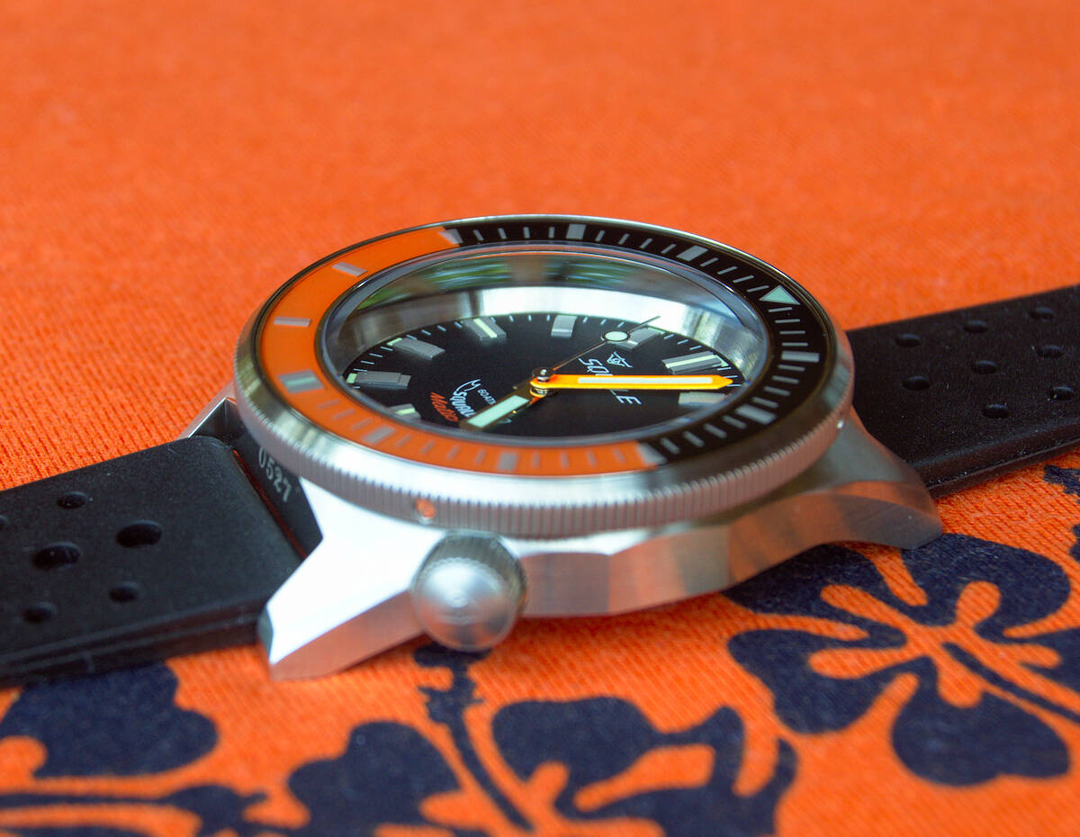 Squale 60 atmos Squalematic Dive Watch - Orange/Black