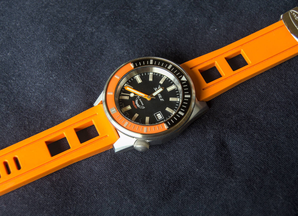 Squale 60 atmos Squalematic Dive Watch - Orange/Black
