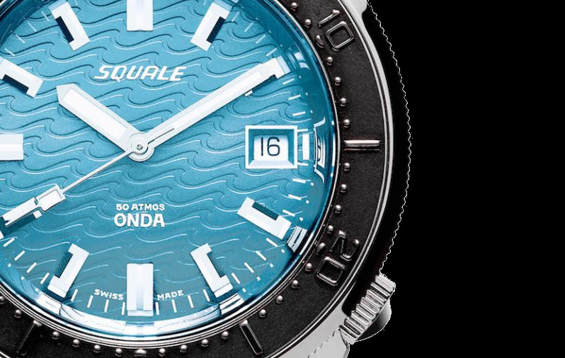 Squale Onda Azzurro Black Dive Watch