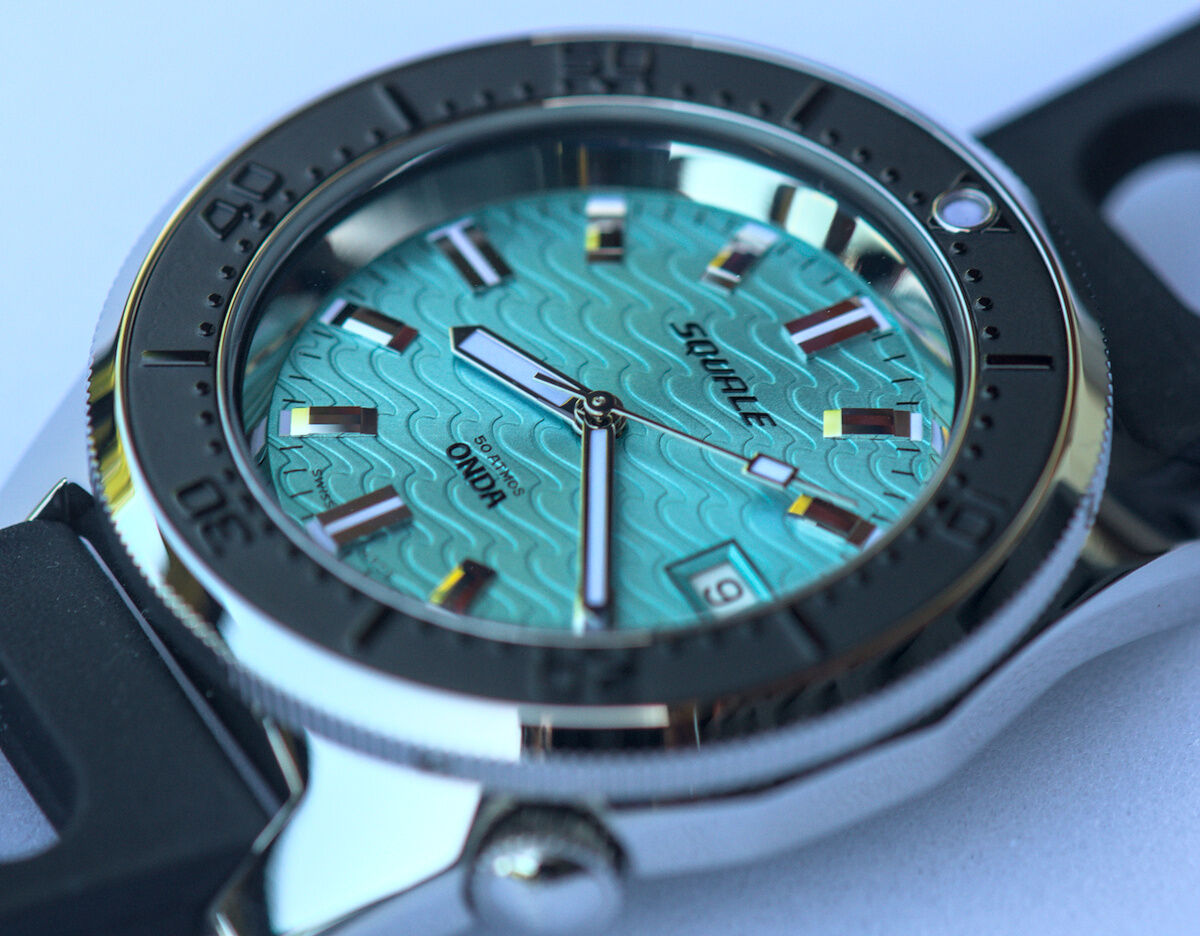 Squale 50 atmos 1521 Dive Watch - Onda Azzurro Black