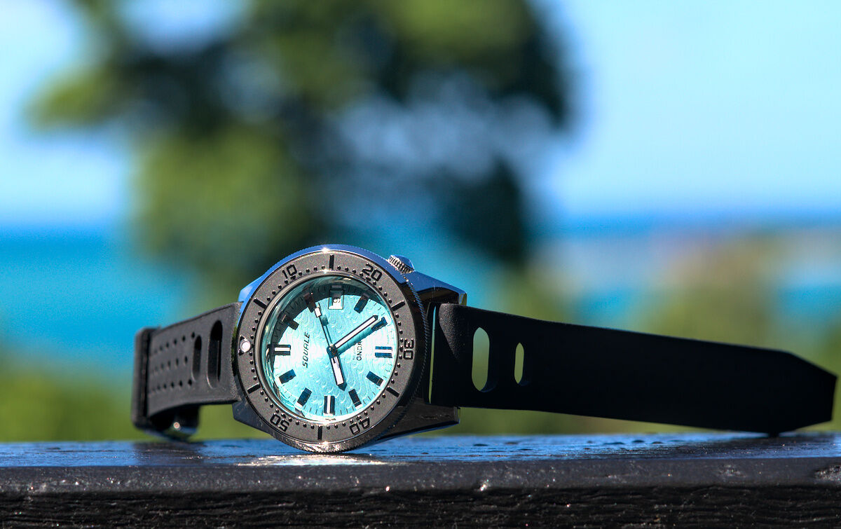 Squale 50 atmos 1521 Dive Watch - Onda Azzurro Black