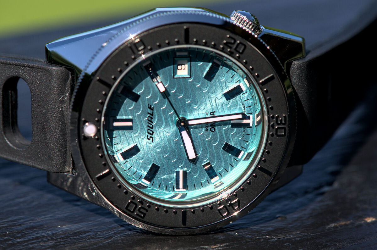 Squale 50 atmos 1521 Dive Watch - Onda Azzurro Black