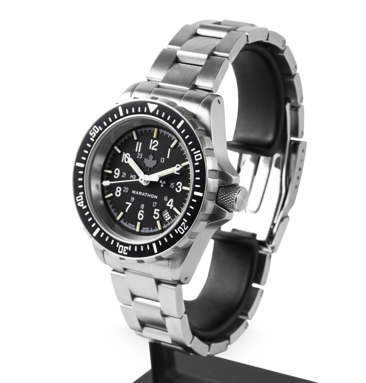 Marathon GSAR Search and Rescue Dive Watch - Grey Maple Markings