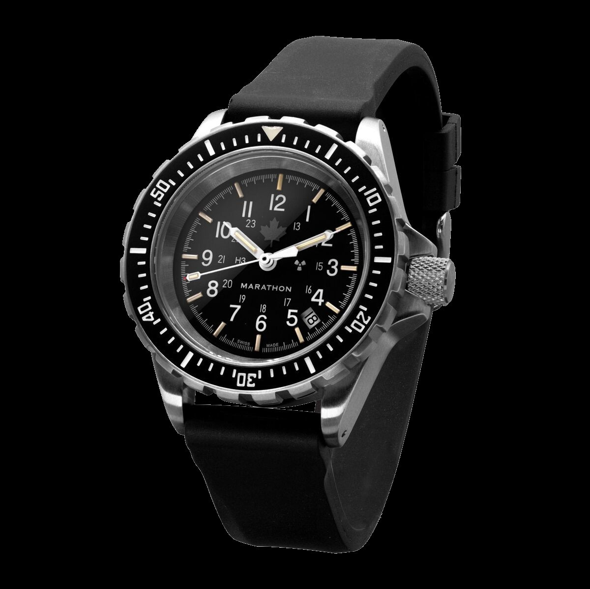 Marathon GSAR Search and Rescue Dive Watch - Grey Maple Markings