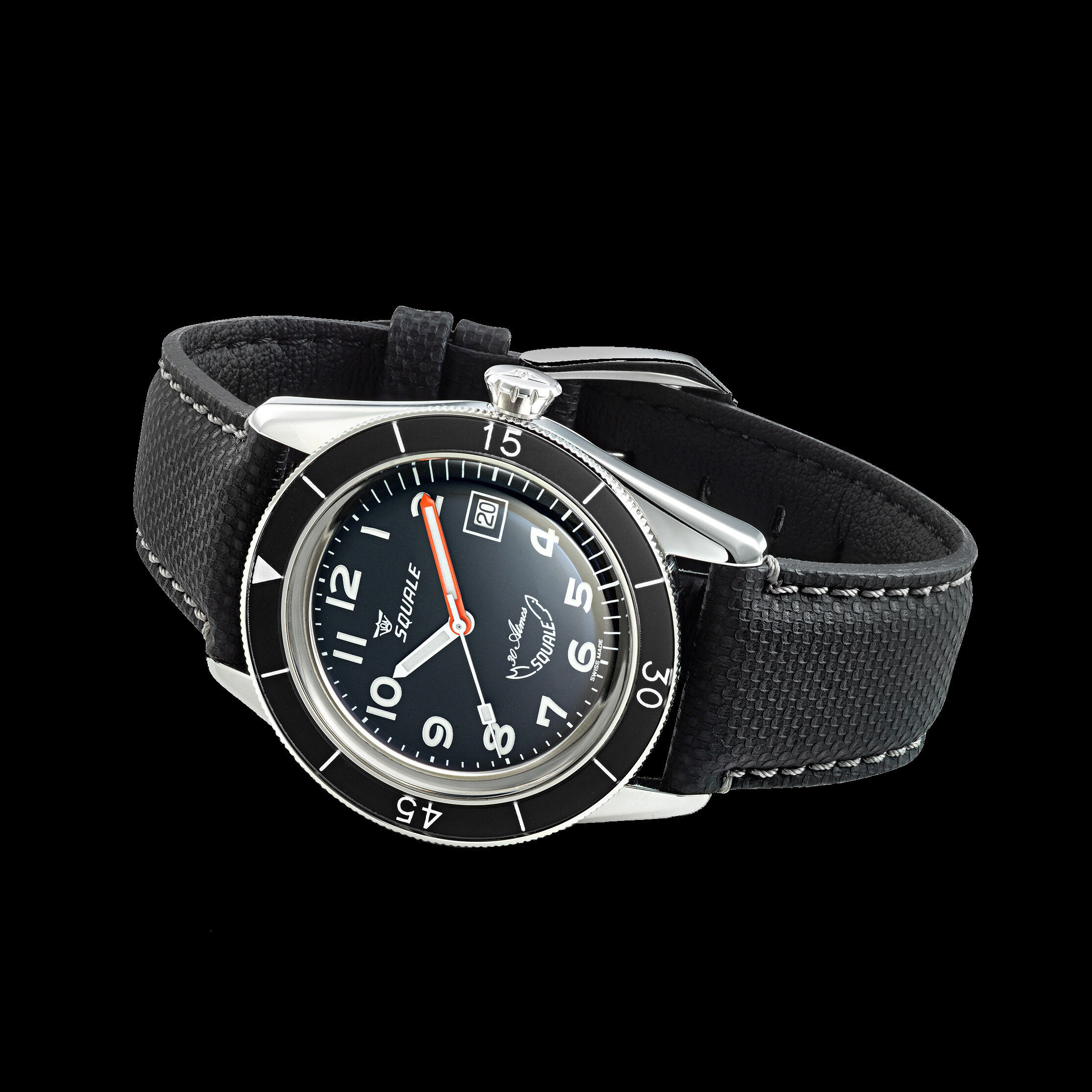 Squale Sub-39 Black Arabic Dive Watch