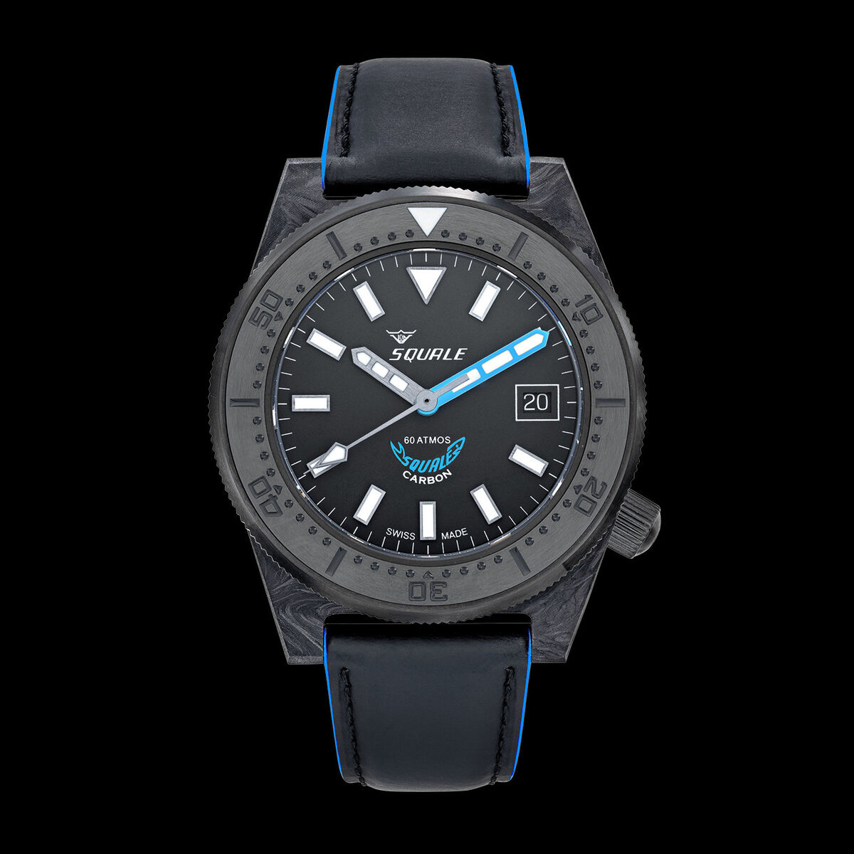 Squale T-183 Forged Carbon - Grey/Blue