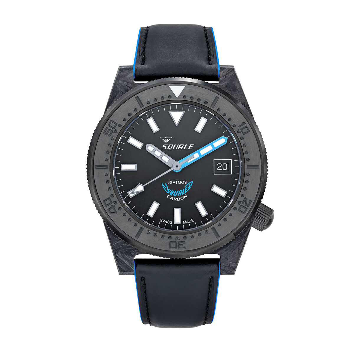 Squale T-183 Forged Carbon - Grey/Blue