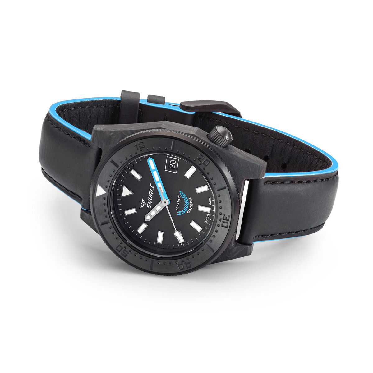 Squale T-183 Forged Carbon - Grey/Blue