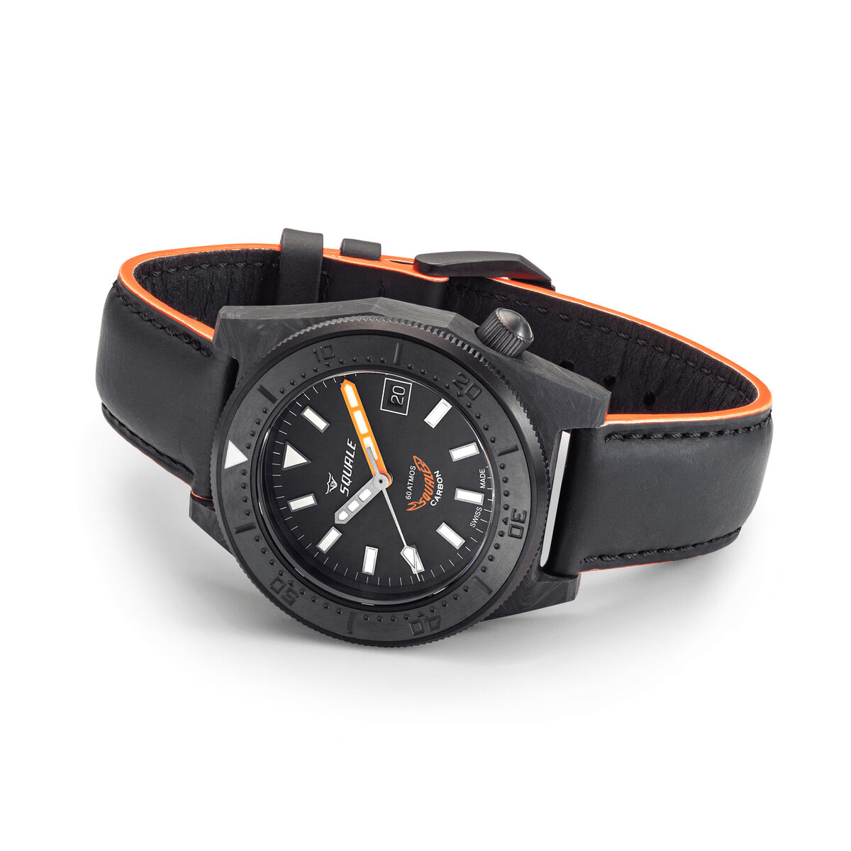 Squale T-183 Forged Carbon - Grey/Orange