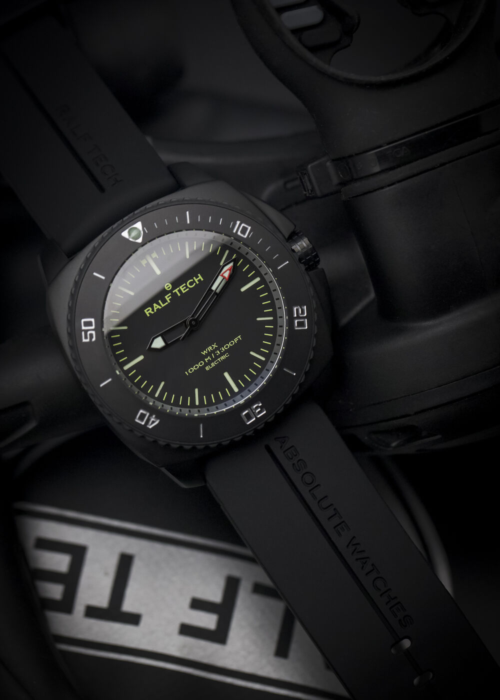 Ralf Tech WRX Electric Black Operator "Black O" Dive Watch