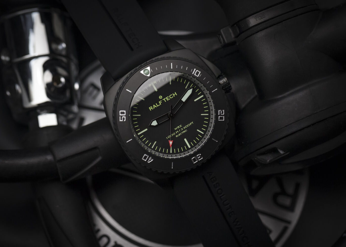 Ralf Tech WRX Electric Black Operator "Black O" Dive Watch