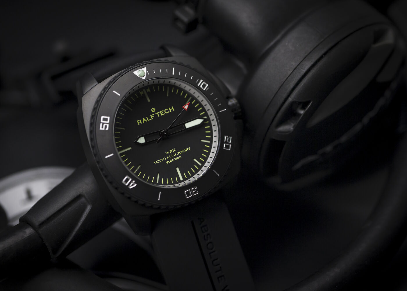 Ralf Tech WRX Electric Black Operator "Black O" Dive Watch