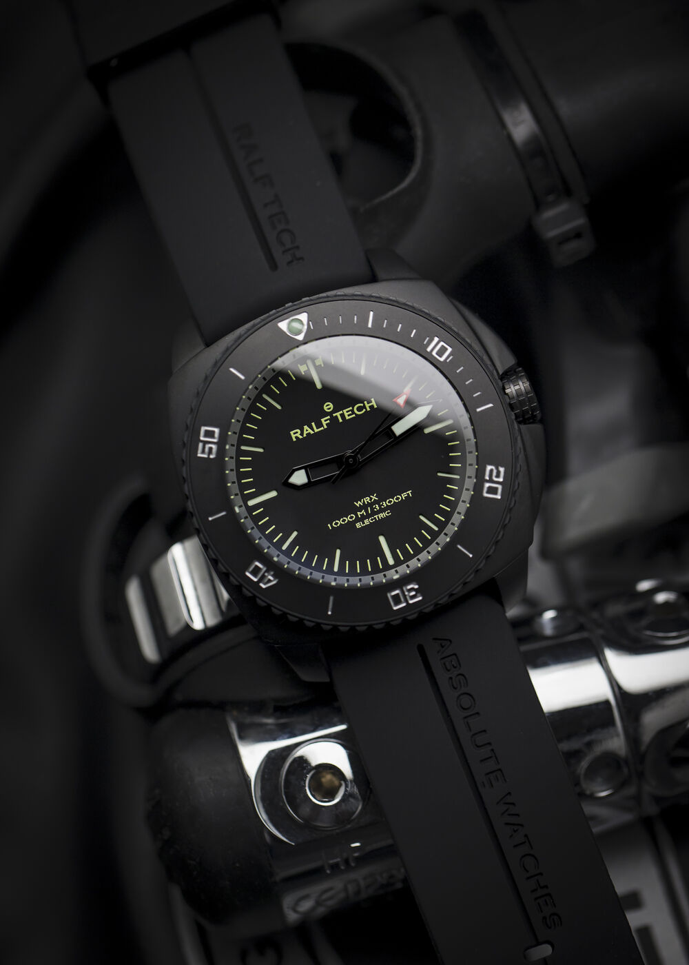 Ralf Tech WRX Electric Black Operator "Black O" Dive Watch