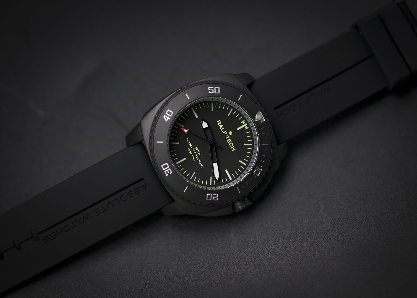 Ralf Tech WRX Electric Black Operator "Black O" Dive Watch