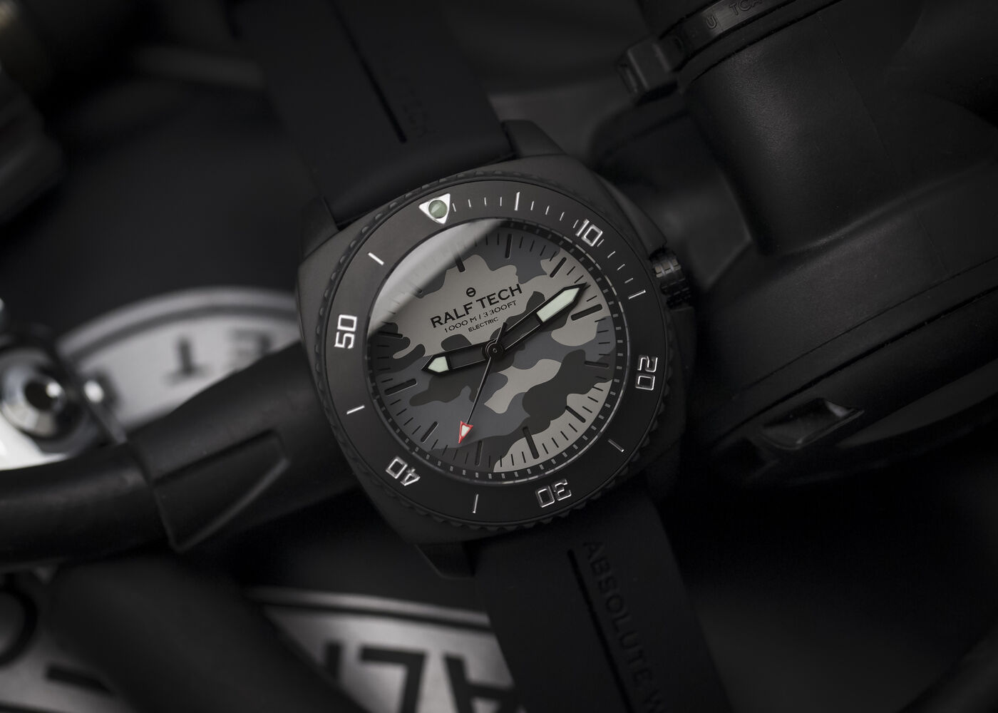 Ralf Tech WRX Electric Black "Camo Phantom" Dive Watch