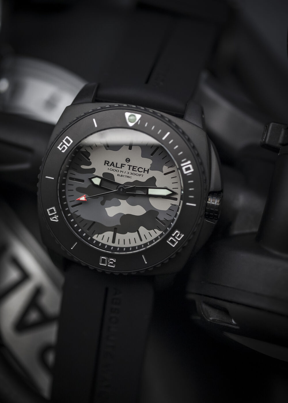 Ralf Tech WRX Electric Black "Camo Phantom" Dive Watch
