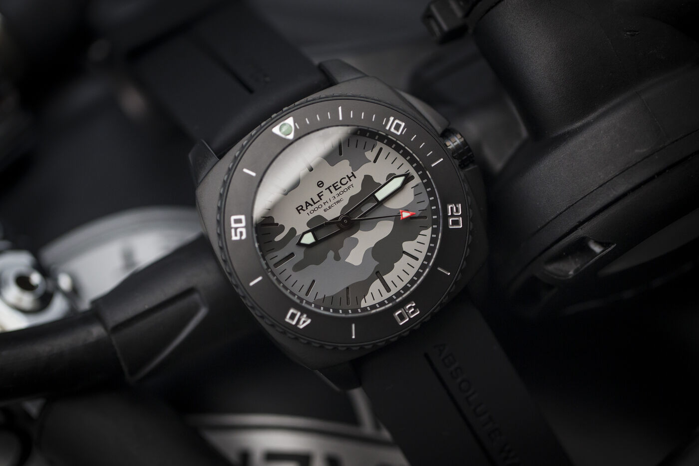 Ralf Tech WRX Electric Black "Camo Phantom" Dive Watch