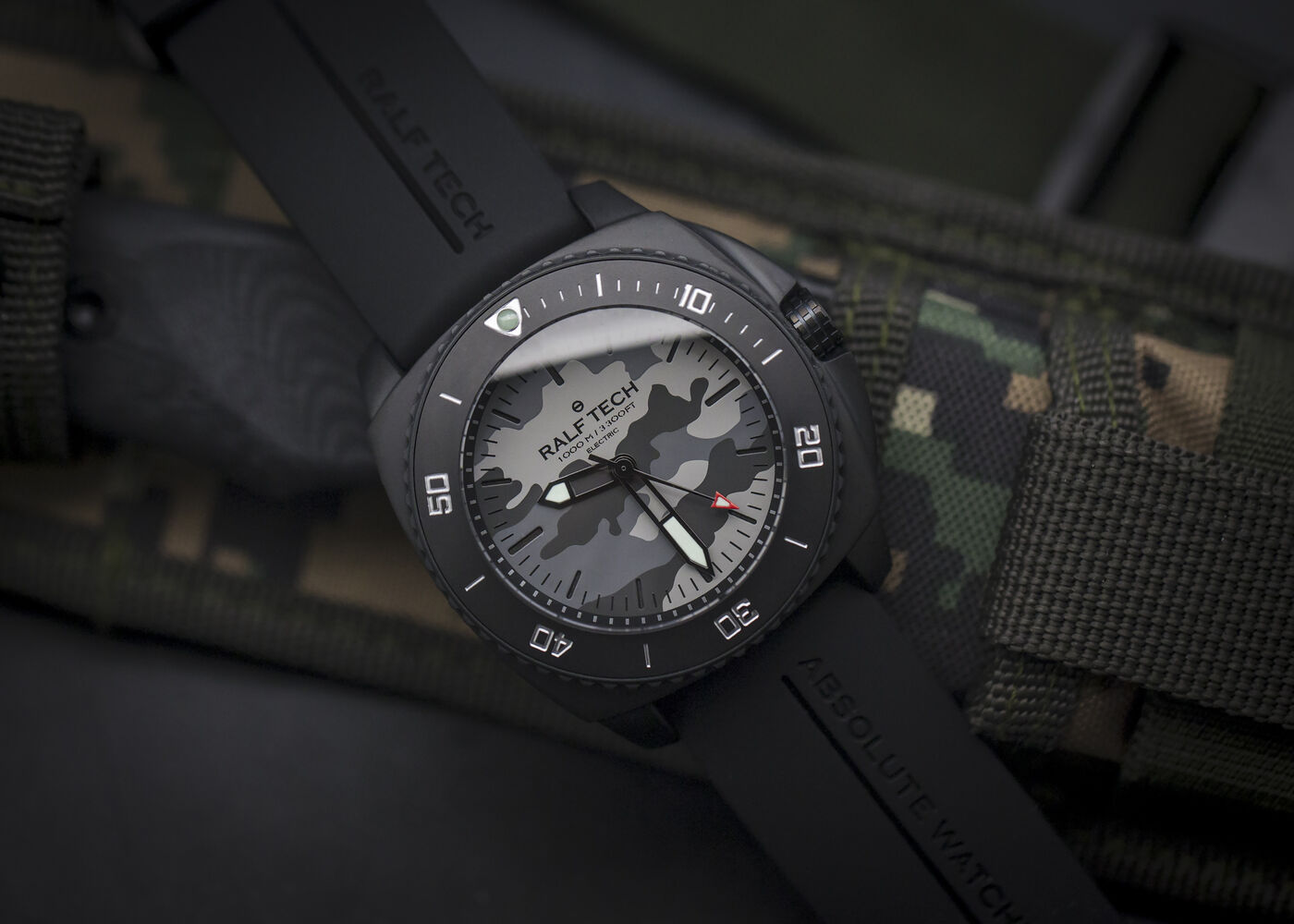 Ralf Tech WRX Electric Black "Camo Phantom" Dive Watch