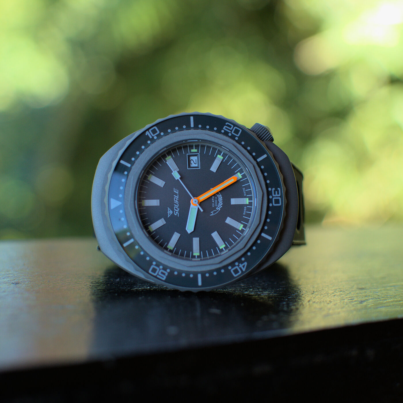 Squale 101 atmos 2002 Grey Blasted Dive Watch