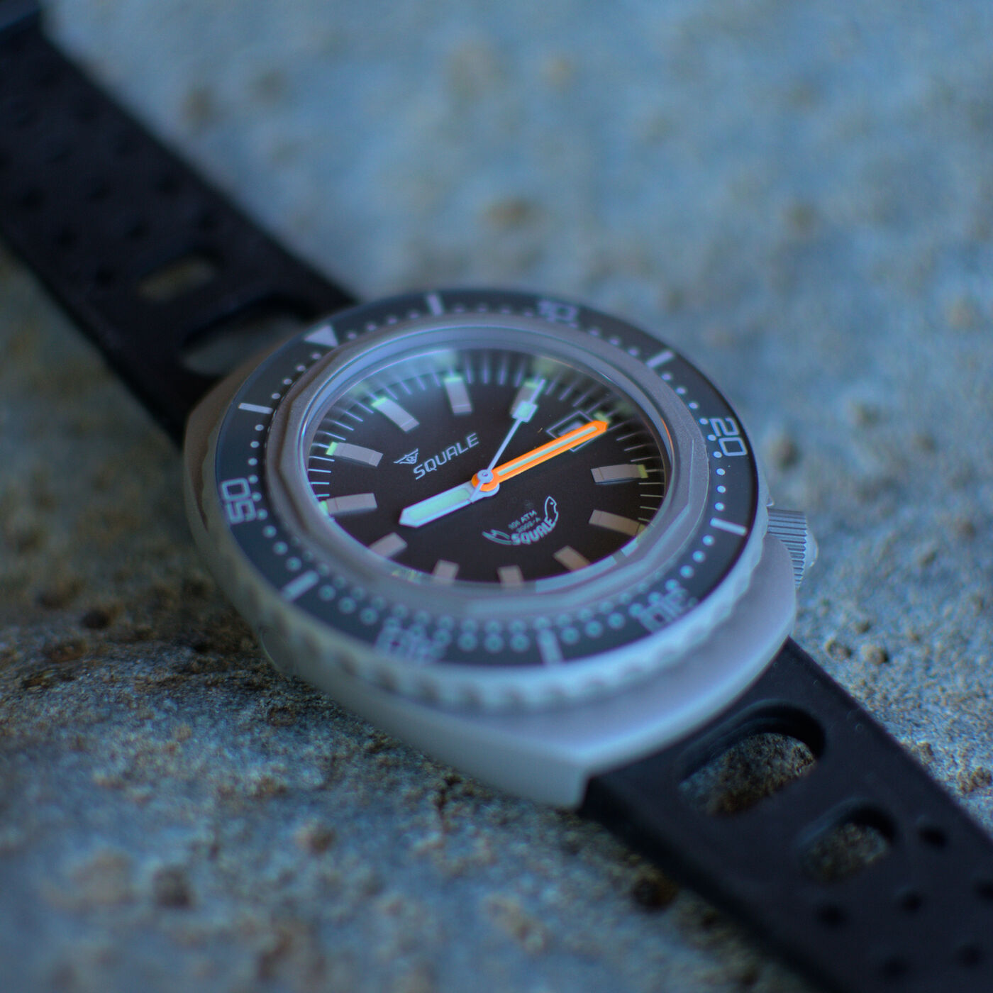 Squale 101 atmos 2002 Grey Blasted Dive Watch