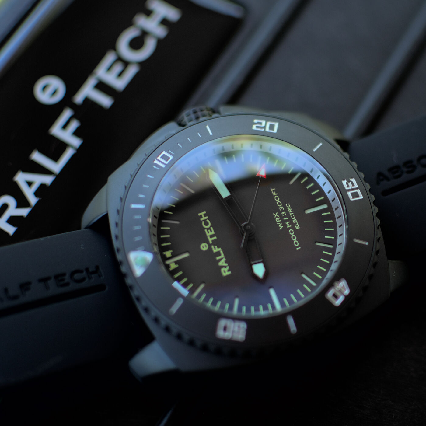 Ralf Tech WRX Electric Black Operator "Black O" Dive Watch
