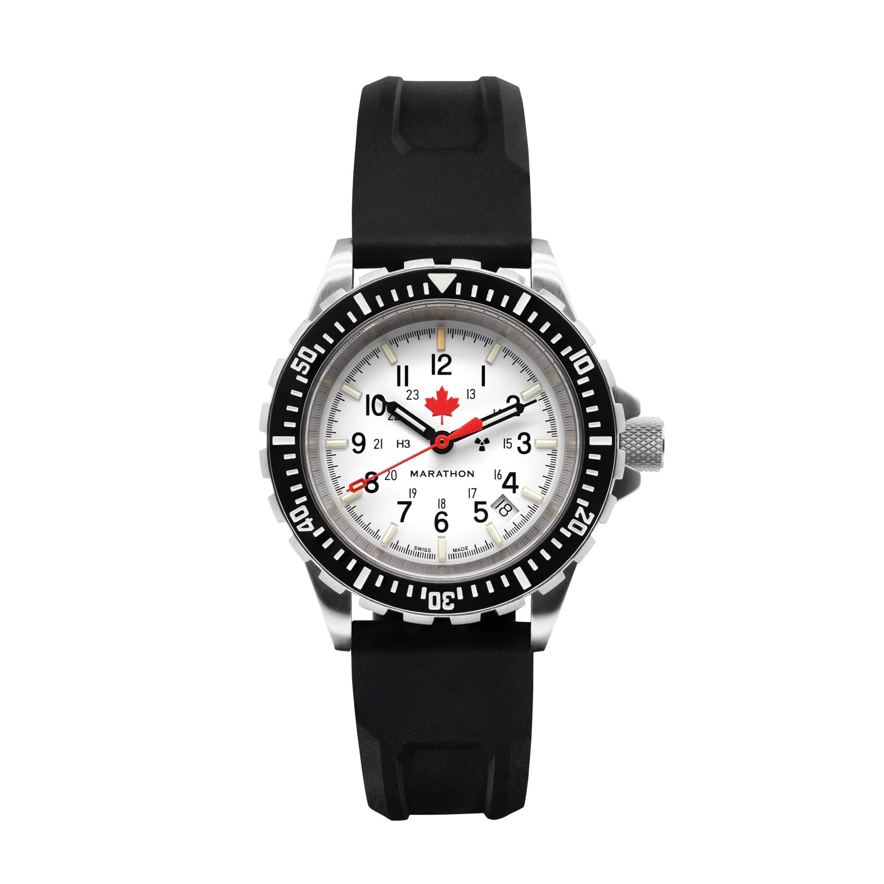Marathon Arctic Red Maple GSAR Search and Rescue Dive Watch