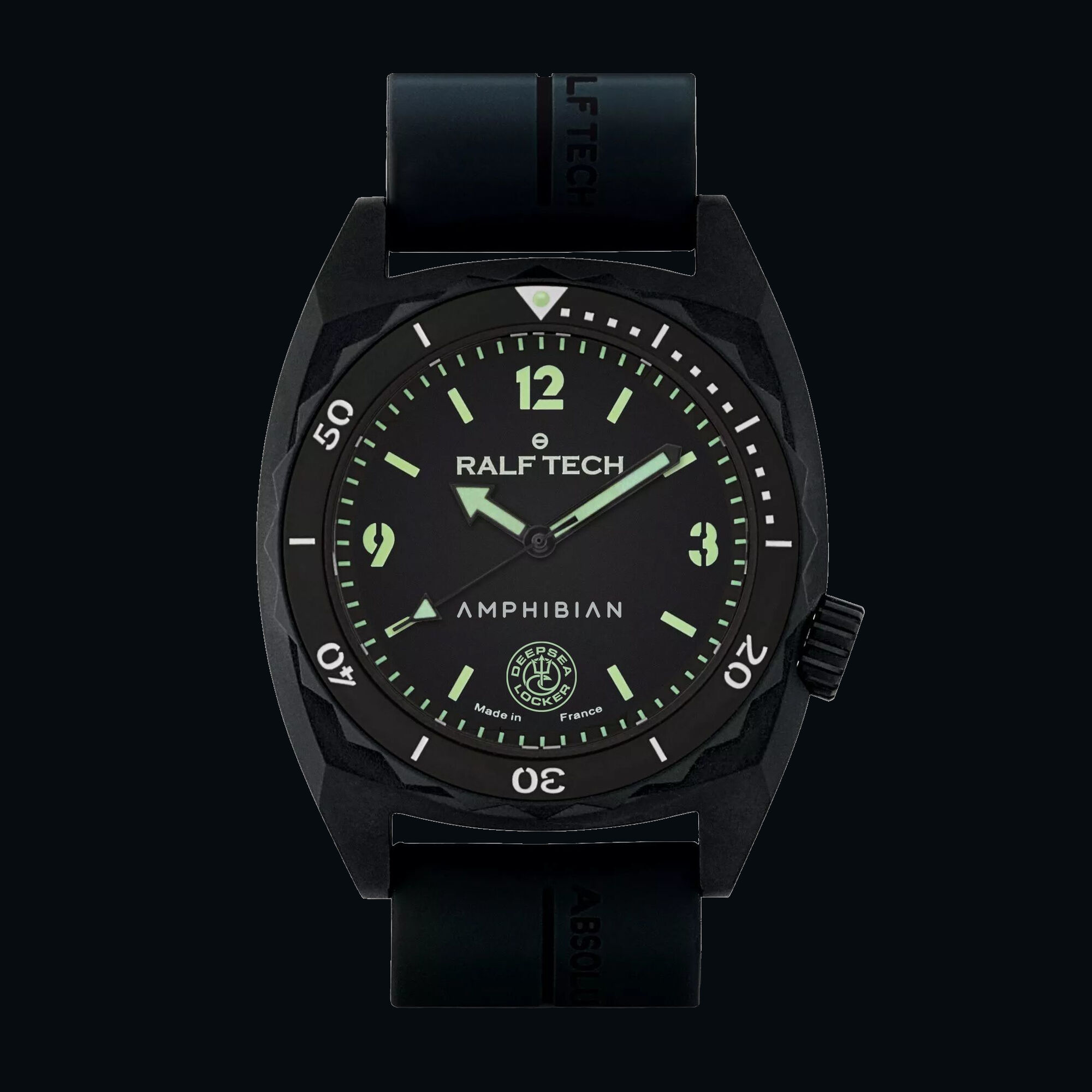 Ralf Tech - The Beast Electric Black Amphibian Dive Watch