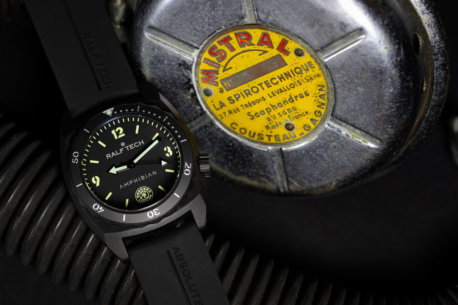 Ralf Tech - The Beast Electric Black Amphibian Dive Watch