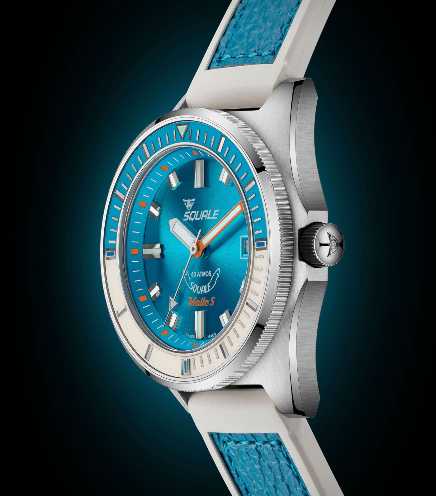 Squale Matic S Light Blue Dive Watch