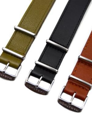 Marathon 18mm Leather NATO Strap