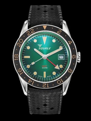 Squale Sub-39 GMT Green Vintage Dive Watch