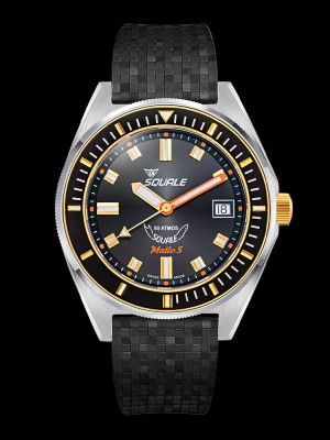Squale Matic S Two Tone Dive Watch - Rubber